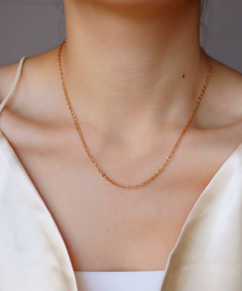 金アレ対応】シンプルコインネックレスの重ね付けセット | mikka