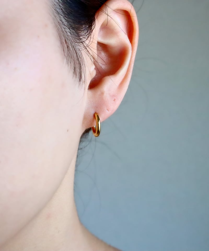 フープピアス　35mm シルバー、25mm) フープピアス 太め ステンレス ピアス