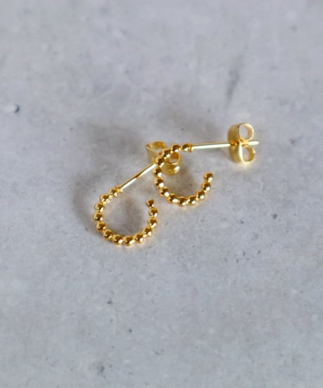 【金アレ対応】ハーフフープピアス