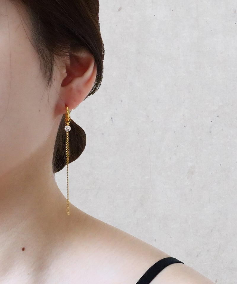 すみれ色の秋♡チャロアイトとパールのゴージャスピアス