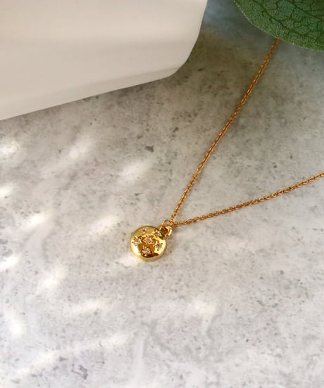 【金アレ対応】ジルコニアスターネックレス