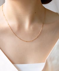 【金アレ対応】スキンチェーンネックレス(ドットスエッジ)