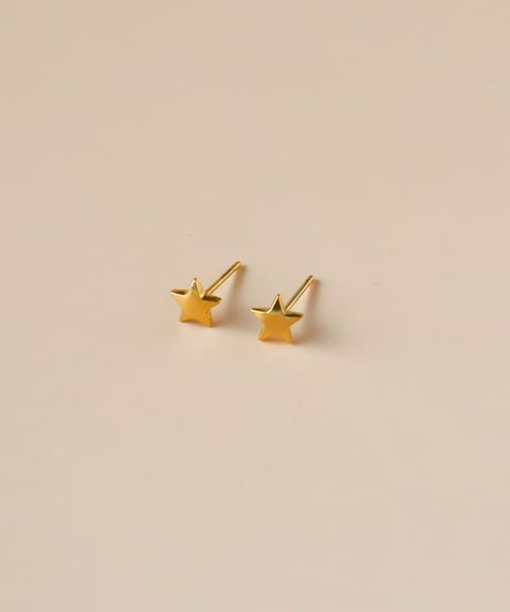 【金アレ対応】ミニマルスターピアス