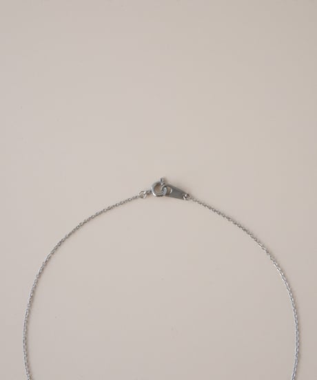 【金アレ対応】桜ピンクジルコニアネックレス 4mm シルバーカラー