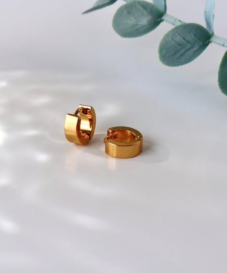 【金アレ対応】ボリュームフープピアス