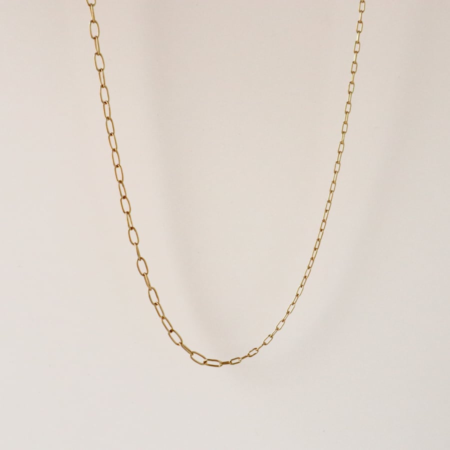 金アレ対応】MIXスクエアチェーンネックレス | mikka