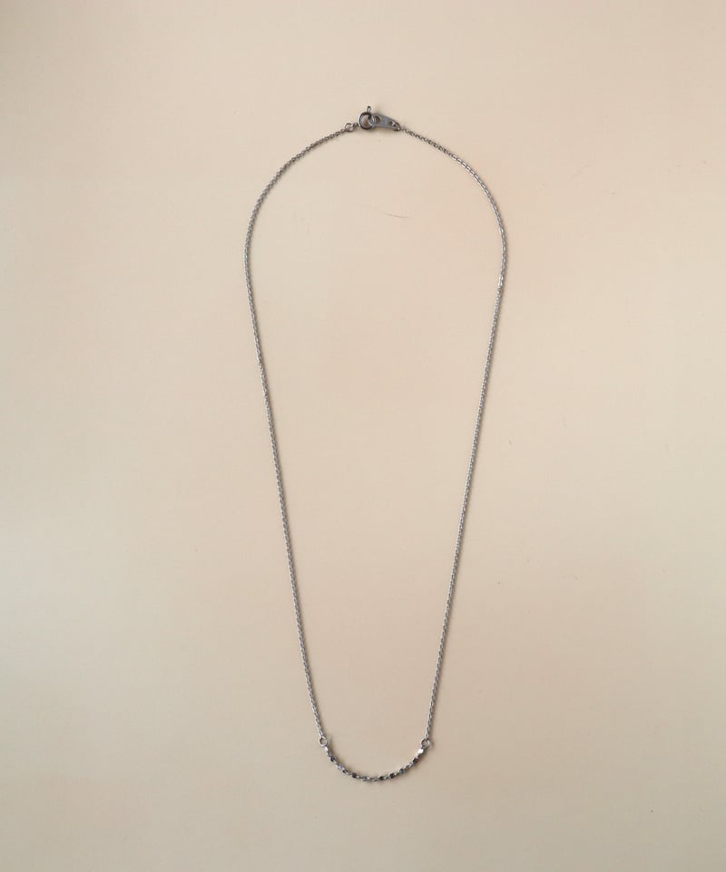 金アレ対応】ニュアンスチェーンネックレス(シルバーカラー) | mikka