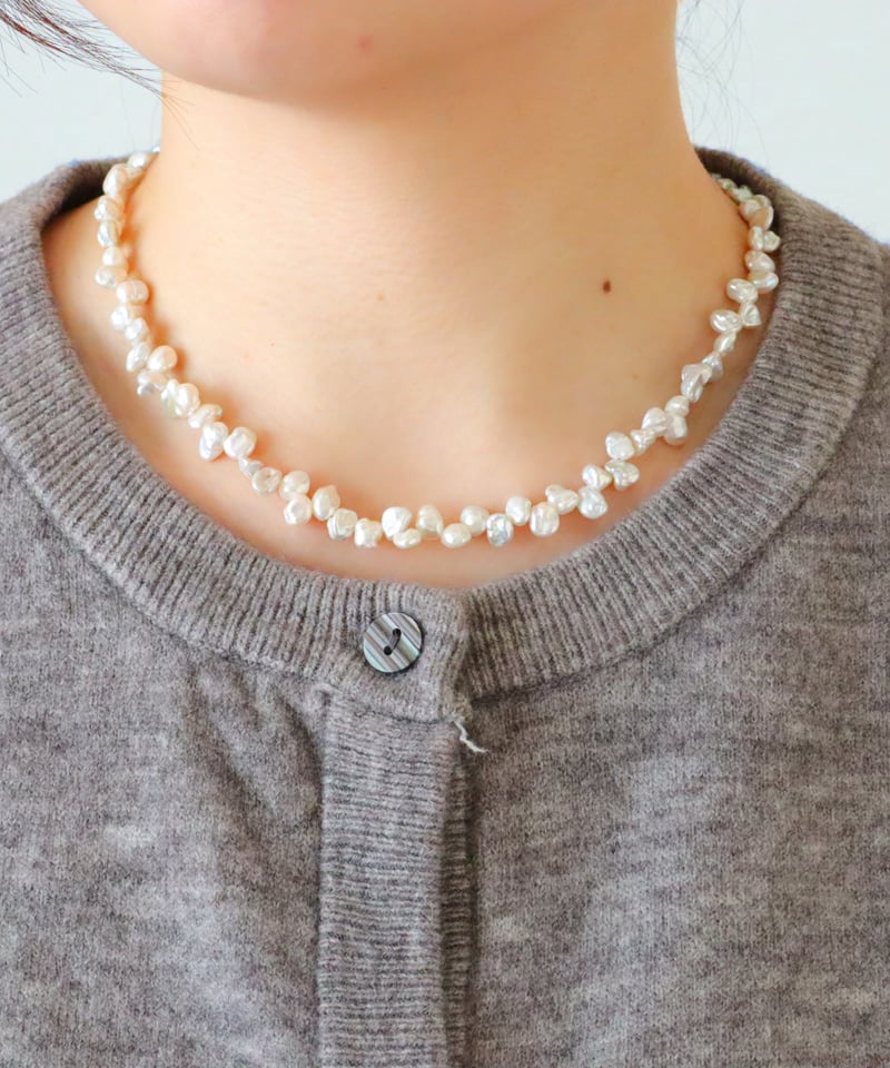 金アレ対応】ケシパールネックレス | mikka