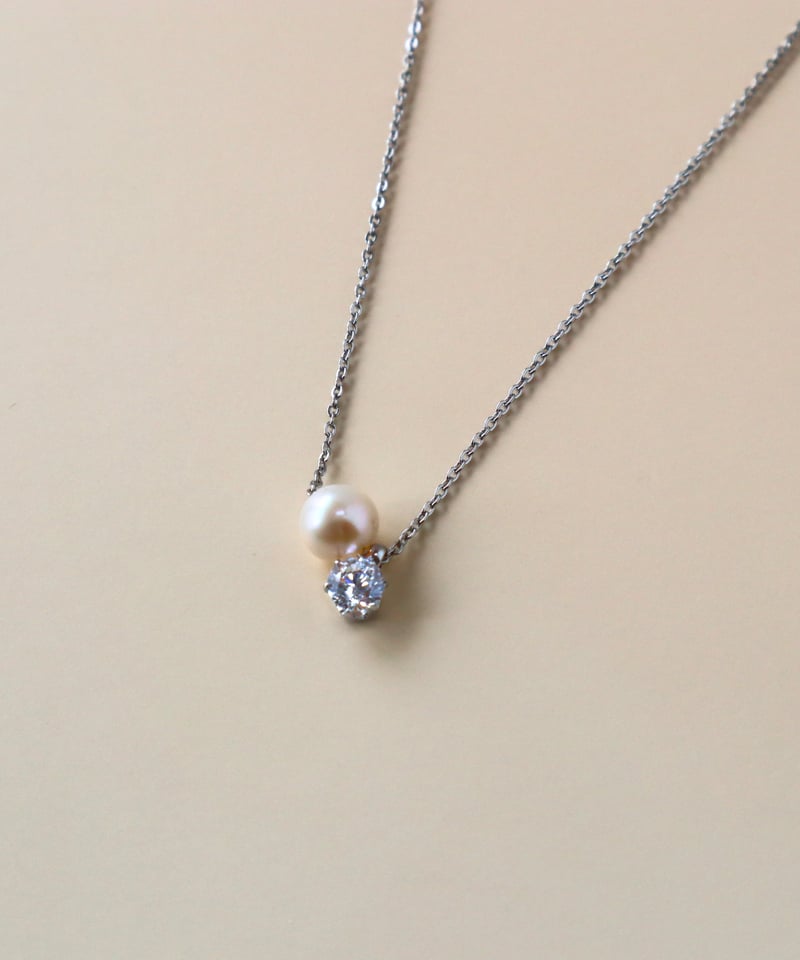 金アレ対応】Heart & Cupid 一粒ジルコニア&AAA淡水パール 金アレ対応】Heart & Cupid 一粒ジルコニア&AAA淡水パール