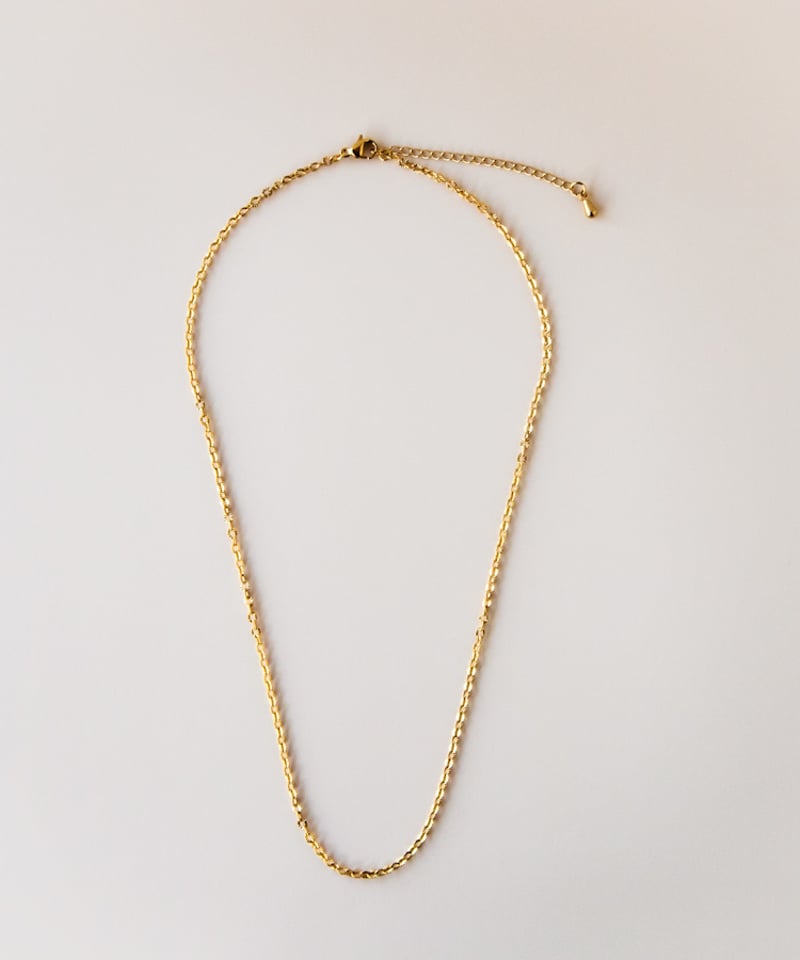 金アレ対応】ハートコインネックレスとチェーンネックレスの重ね付け