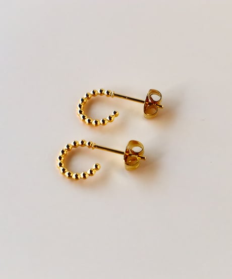【金アレ対応】ハーフフープピアス