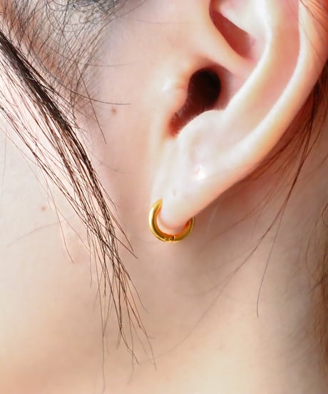 【金アレ対応】ミニマムフープピアス(6mm)