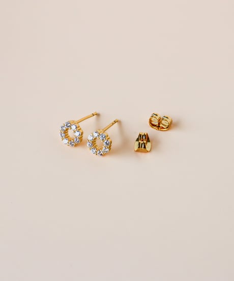 【金アレ対応】サークルジルコニアピアス