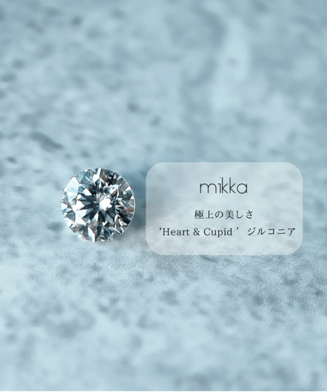 【金アレ対応】ハートチャームネックレス  Heart & Cupidジルコニア(large)