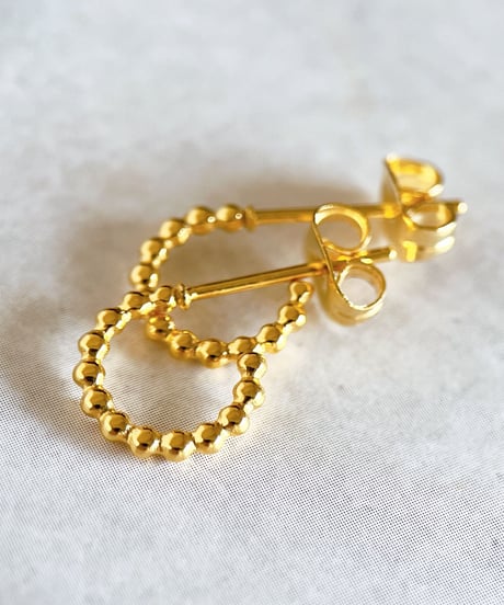 【金アレ対応】ハーフフープピアス