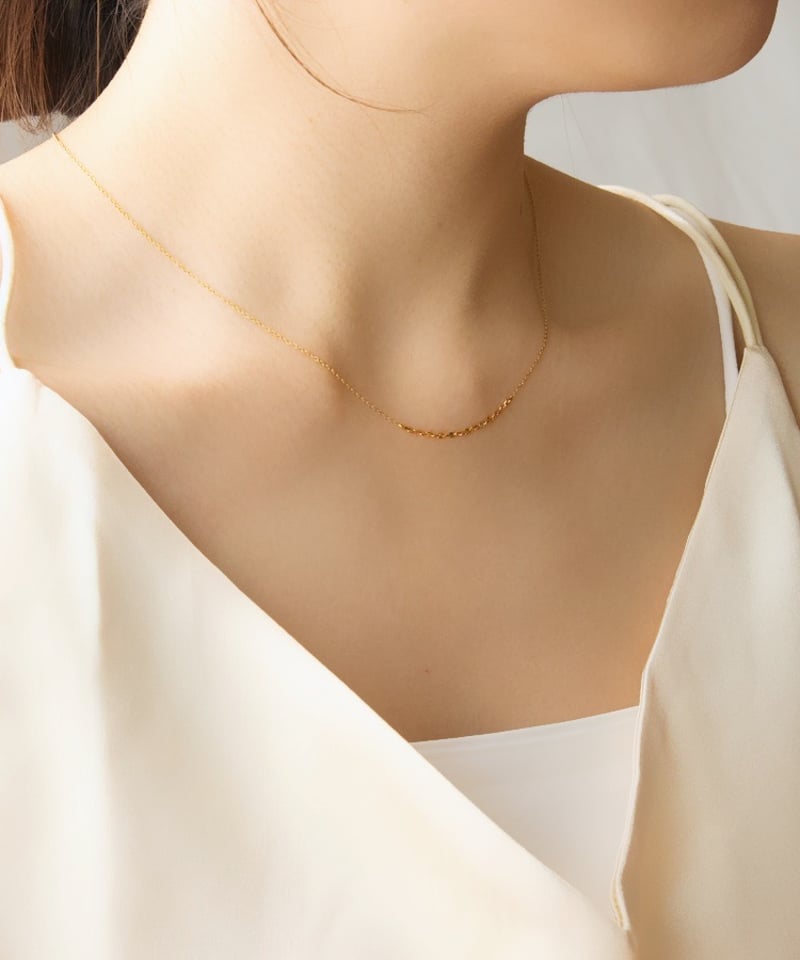 ARGUE k18シンプル チェーンネックレス ベネチアンチェーンネックレス K18 幅1.8mm 55cm(スライド