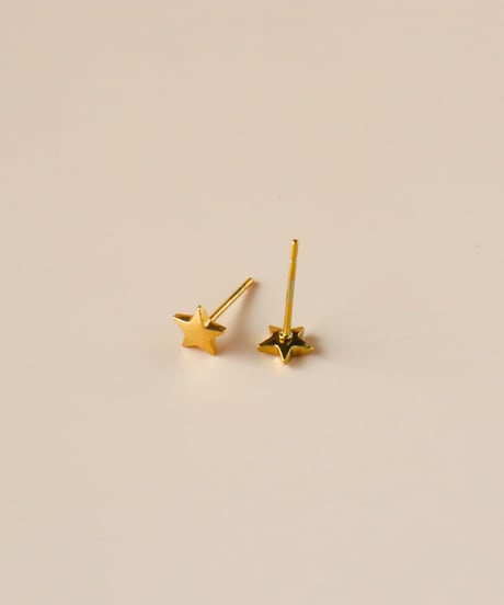 【金アレ対応】ミニマルスターピアス