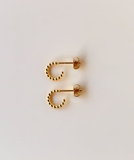 【金アレ対応】ハーフフープピアス