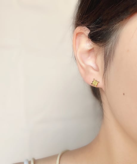【金アレ対応】スターピアス・イヤリング
