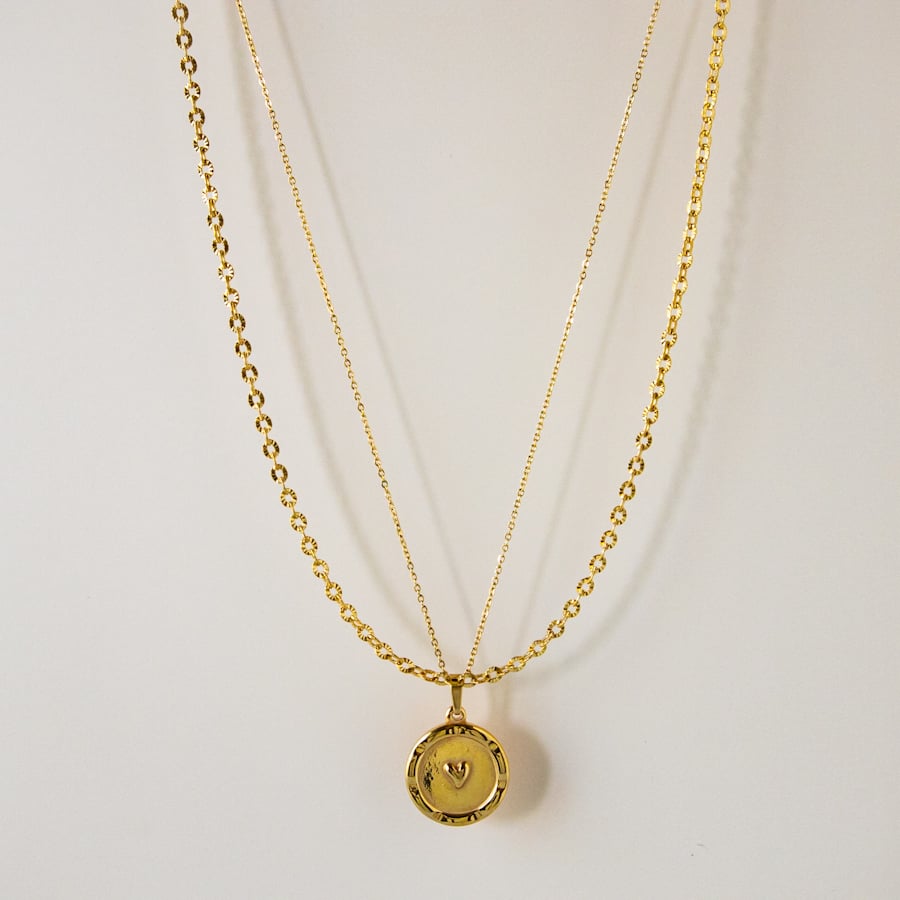 IDNA 金メッキ チェーンネックレス10k(42gram)55cm VALUABLE