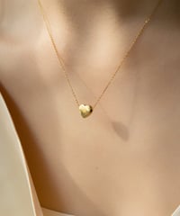 【金アレ対応】メタルハートネックレス