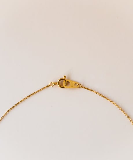 【金アレ対応】Heart & Cupid 一粒ジルコニアネックレス 4mm