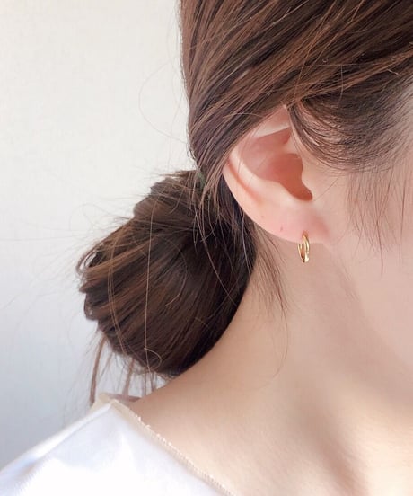 【金アレ対応】プチフープピアス