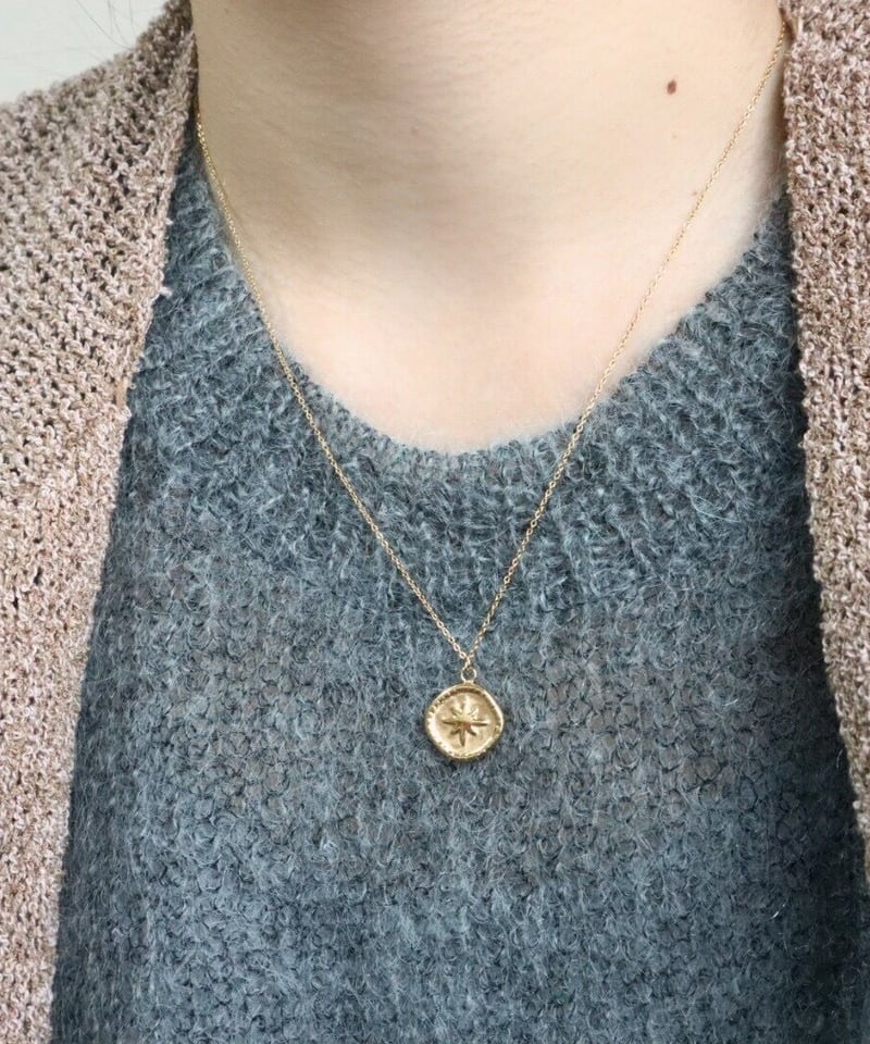 全長55cm】星のコインネックレス(金属アレルギー対応) | mikka 