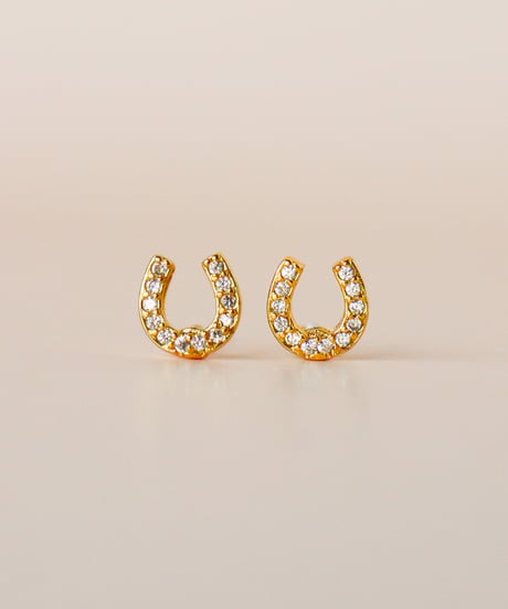 【金アレ対応】ジルコニアホースシューピアス