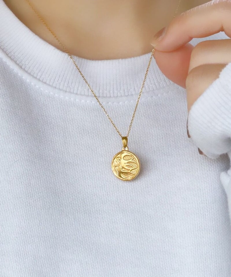 あやめ出品　コインネックレス Zodiac Sign】おとめ座 コインネックレス [SV925]