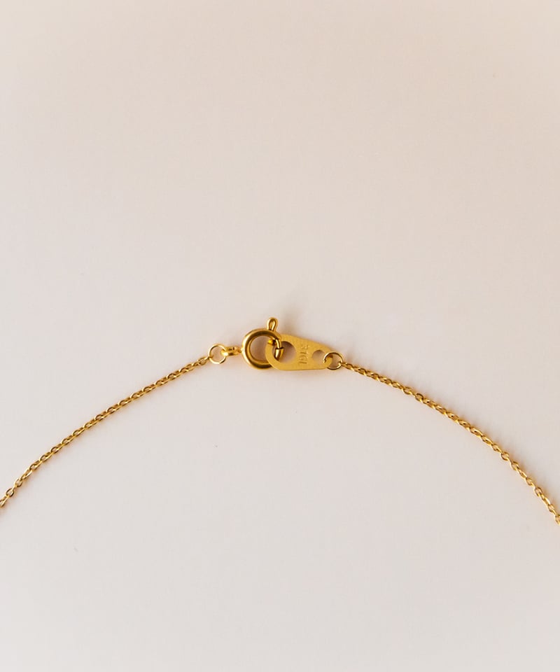 金アレ対応】ゴールドツイストサークルネックレス | mikka