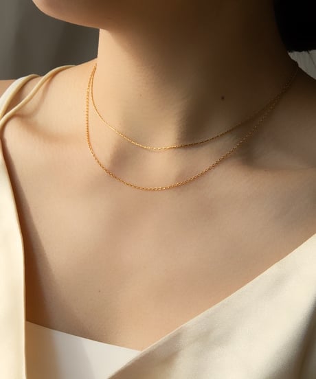 【金アレ対応】スキンチェーンネックレスセット