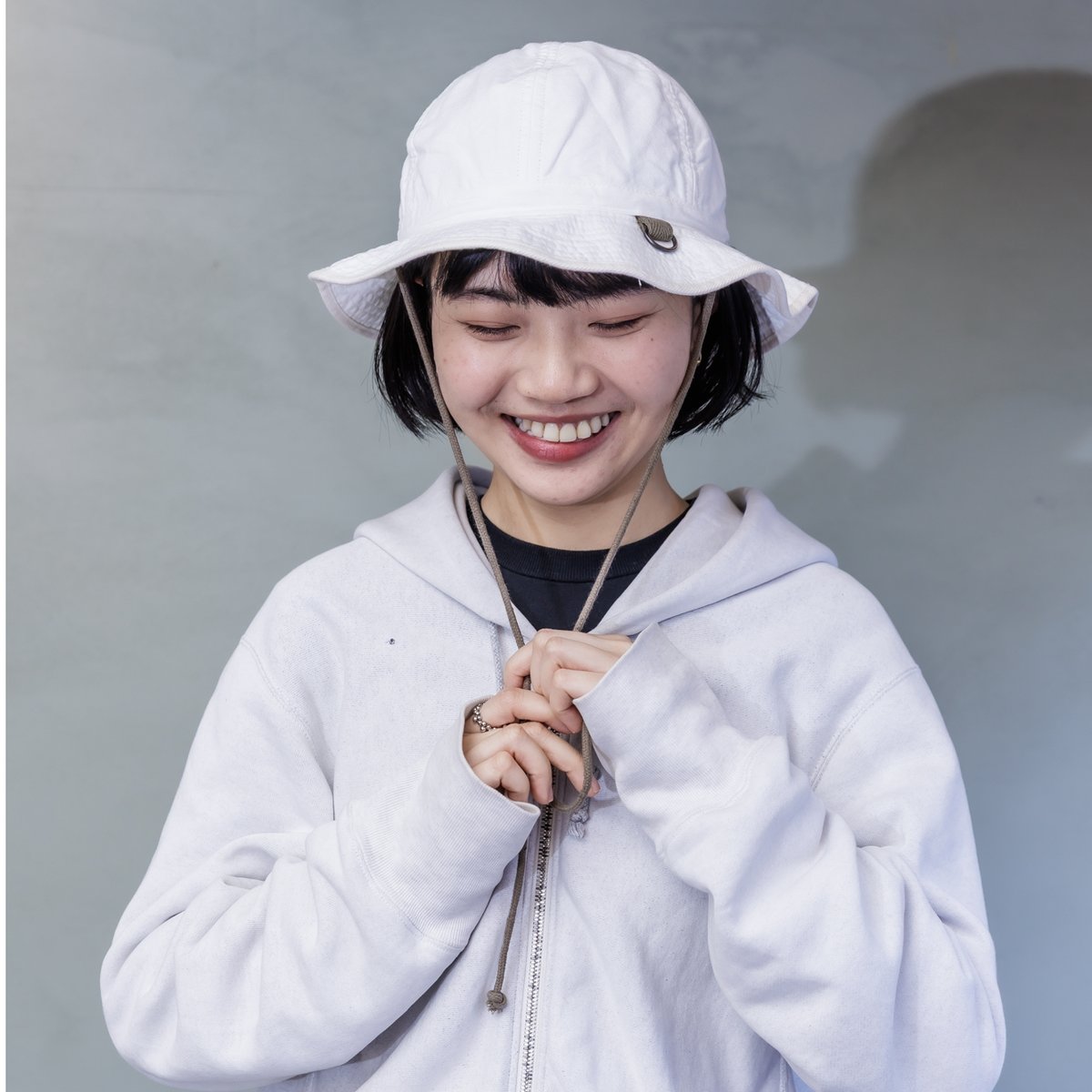 GT POLYESTER BOONIE HAT ホワイト　新品未使用品 WHITE HAT / ホワイトハット <無地> | GENERAL THINGS