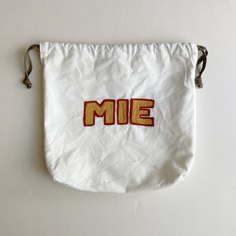 きんちゃく 中　"MIE" 三重 刺繍