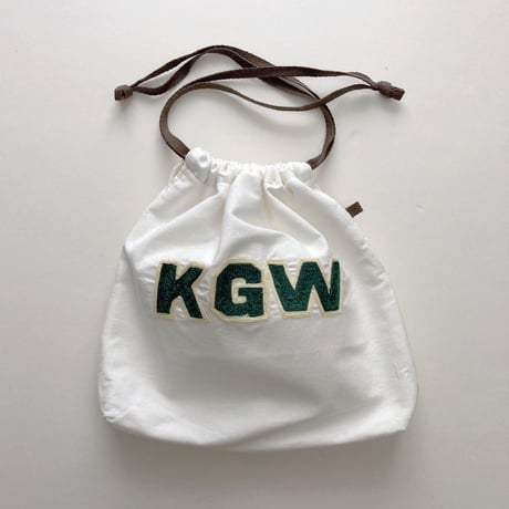 きんちゃく 中　"KGW" 香川 刺繍