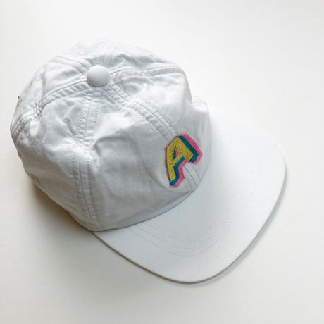 WHITE CAP "A" / ホワイトキャップ<Aロゴ刺繍>