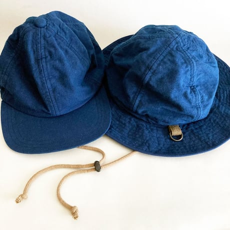 INDIGO CAP / 本藍染めキャップ<無地>