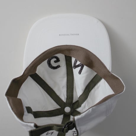 WHITE CAP "GN" / ホワイトキャップ<GN刺繍>