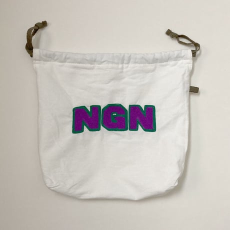 きんちゃく 中　"NGN" 長野 刺繍