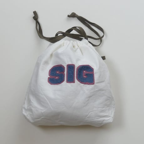 きんちゃく 中　"SIG" 滋賀 刺繍