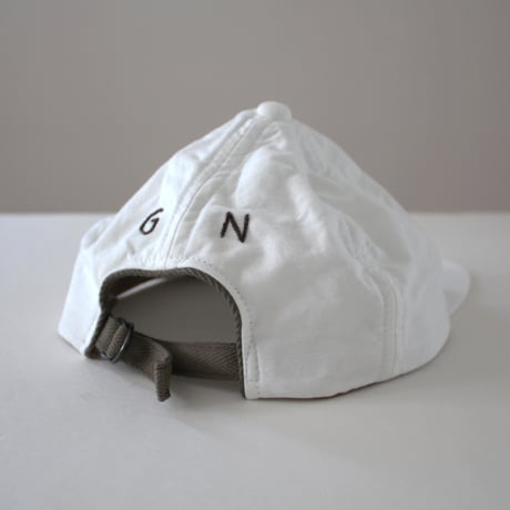WHITE CAP "GN" / ホワイトキャップ<GN刺繍>