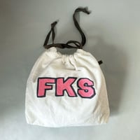 きんちゃく 中　"FKS" 福島 刺繍