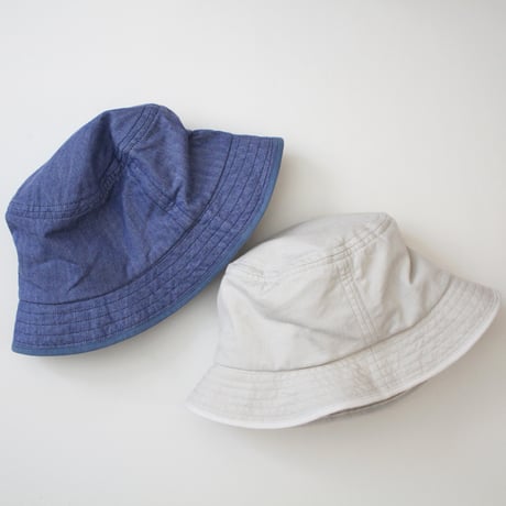 HBT BUCKET HAT / ヘリンボーン バケットハット <アイボリー>