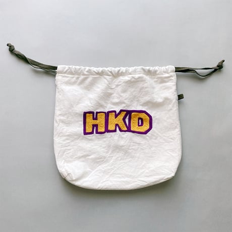 きんちゃく 中　"HKD" 北海道 刺繍