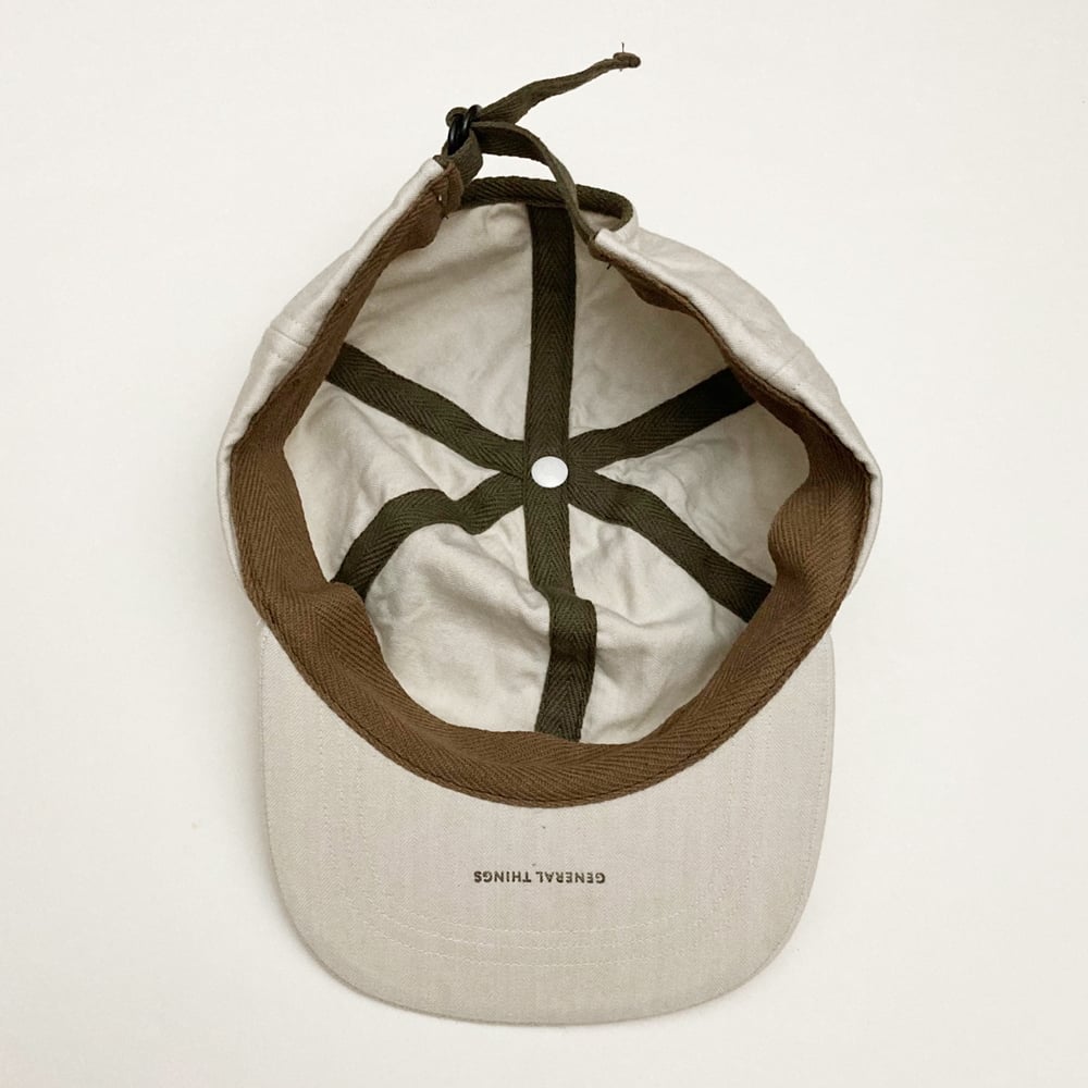 NICENESS ベージュ ヘリンボーンキャップ NICENESS ベージュ ヘリンボーンキャップ NICENESS ベージュ