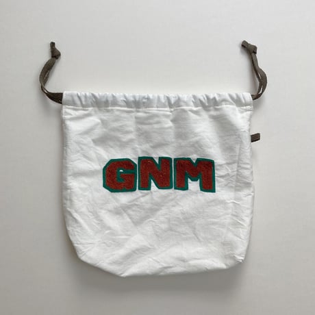 きんちゃく 中　"GNM" 群馬 刺繍