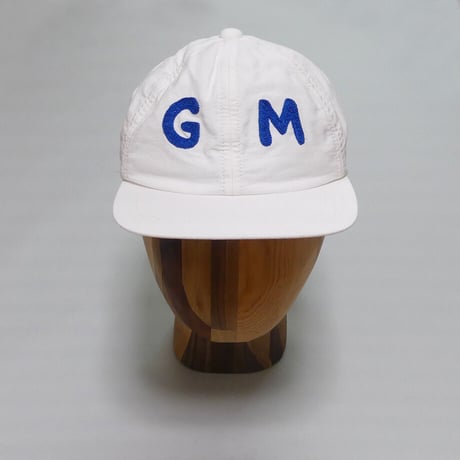 WHITE CAP "GM" / ホワイトキャップ<GM刺繍>