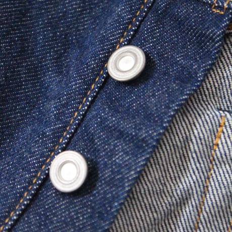 Lot.120A / Plain Denim / Button fly Jeans Line 2 Straight