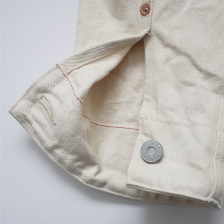 Lot.7110W / 2 Pockets Solid White Denim Jacket