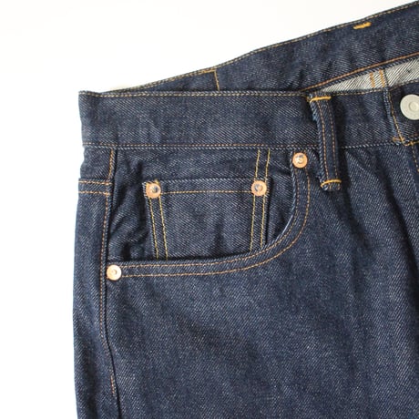 Lot.110A / Plain Denim / Button fly Jeans Line 1 Straight